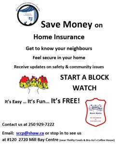 Block Watch Save on Home Insurance Neighbours Safety
