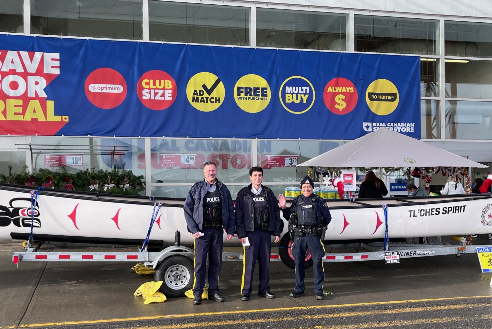 Capsize the Canoe Food Drive with Indigeneous Policing Service