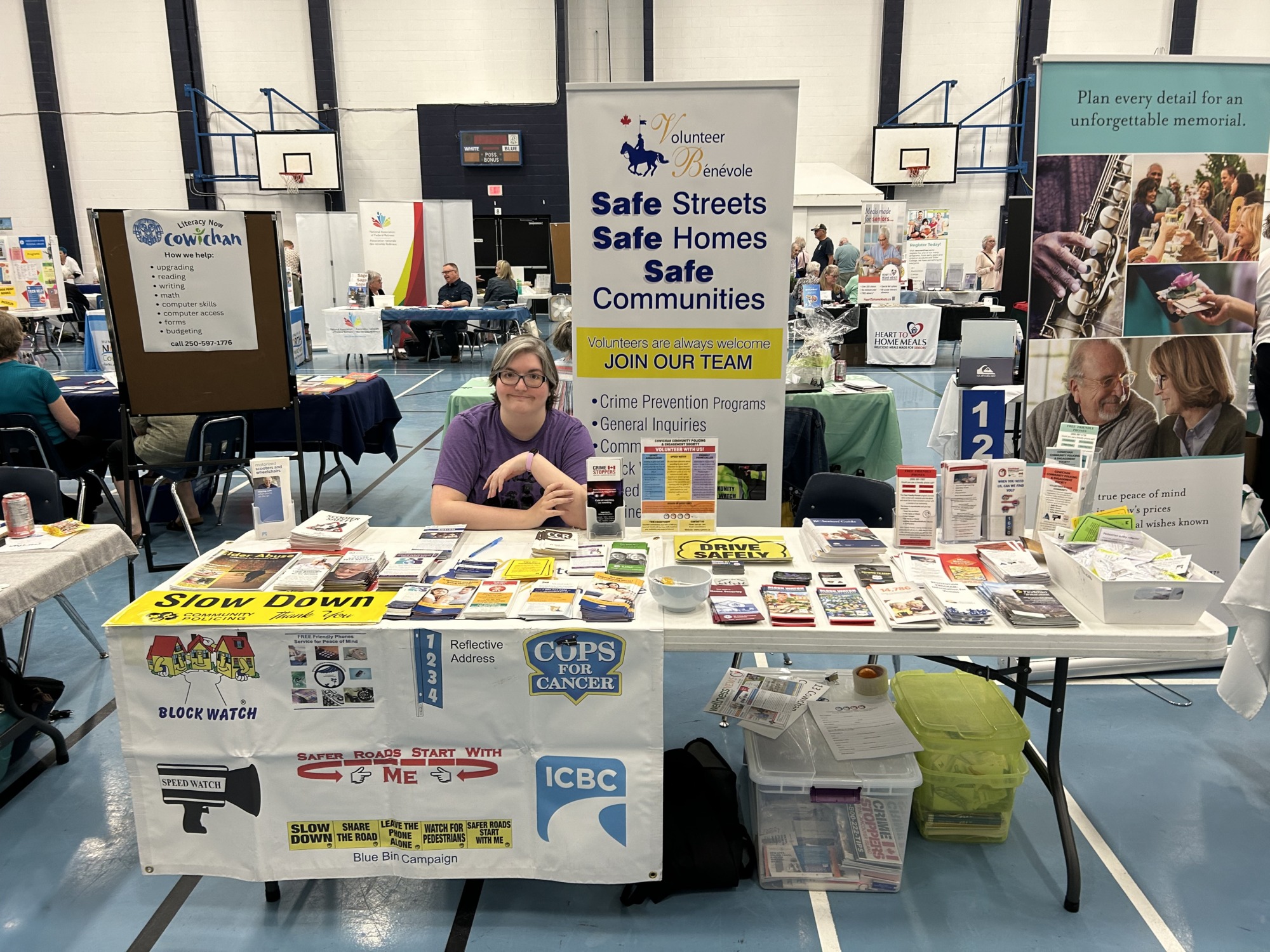 Expo booth close up Karley